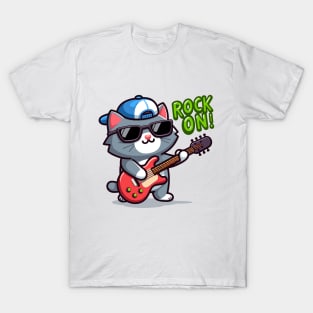 Rock On: The Guitarist Cat T-Shirt